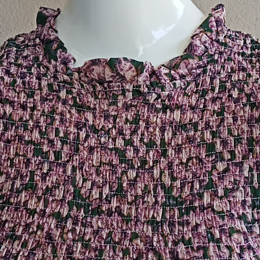 Ally Fashion floral print high neck size 12 - Picture 4 of 7